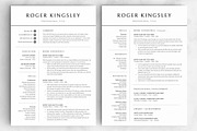 Resume/CV - The Roger, a Resume Template by CreativeLandStudio (Thumbnail 4 of 9)