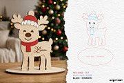 Christmas Reindeer Family SVG Bundle, a Decorative Illustration by svgocean (Thumbnail 9 of 13)
