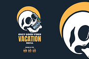 Skull Beach Vacation illustration, an Object Illustration by Decoconio Design (Thumbnail 1 of 3)