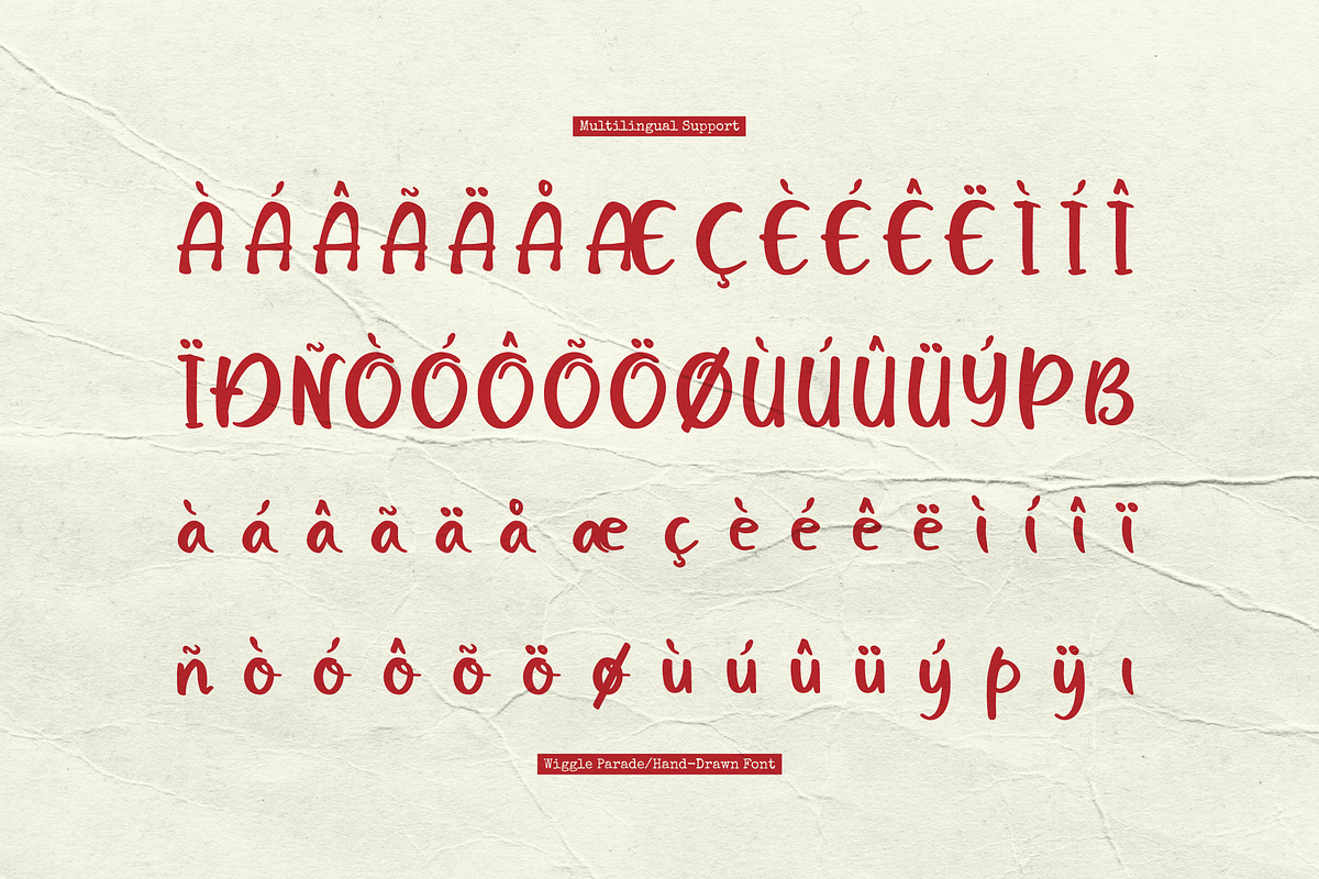 Wiggle Parade | Hand Drawn Playful, a Handwritten Font by gracetype_studio (Photo 12 of 12)