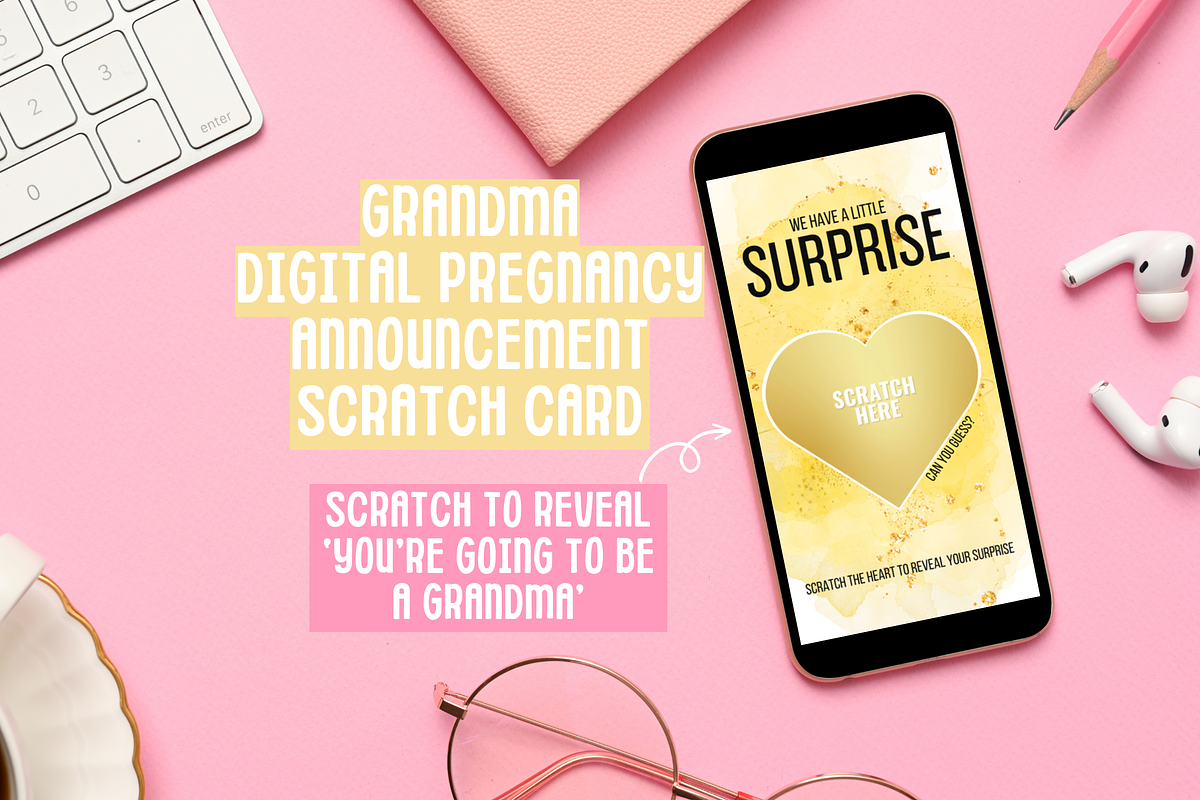 Grandma Reveal Digital Scratch Card, an App Template by SunshineStudioBoutique (Photo 1 of 7)