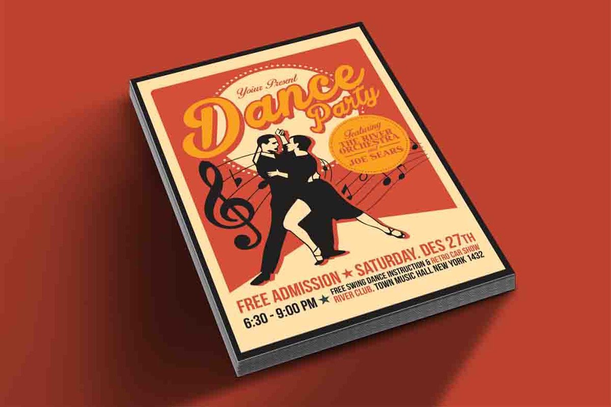 Retro Dance Party, a Flyer Template by Muhamad Iqbal hidayat (Photo 2 of 4)