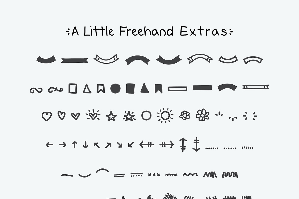 A Little Freehand Font, a Handwritten Font by Kassy (Photo 3 of 10)