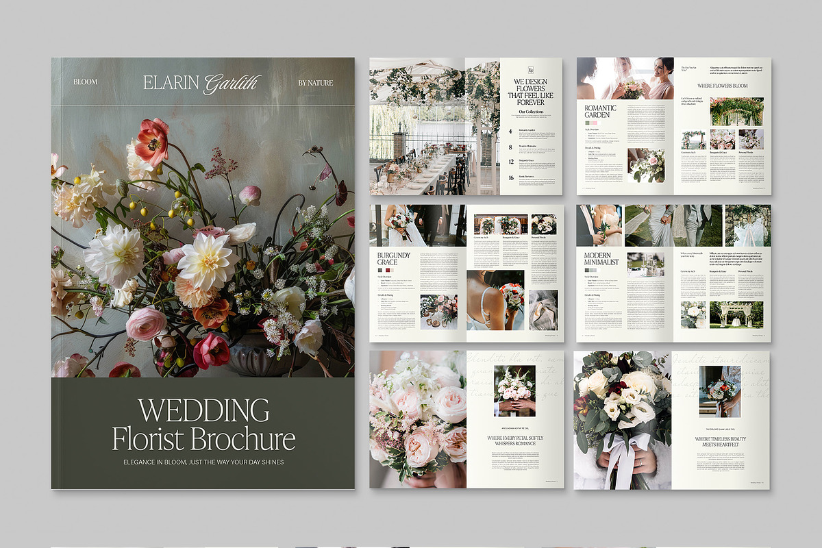 Wedding Florist Brochure Template, a Brochure Template by BrandPacks (Photo 5 of 5)