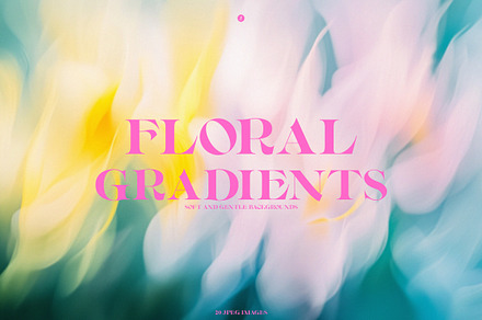 Floral Gradient Backgrounds