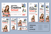 Education Web Banner Template Layout, an UI Kit Template by CreativeShaper (Thumbnail 1 of 4)
