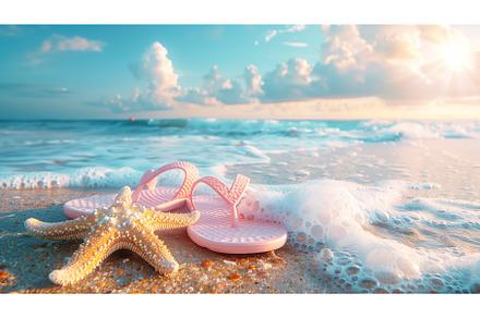 Sandy tropical beach against blue, a Holiday Photo by Rodica Ciorba