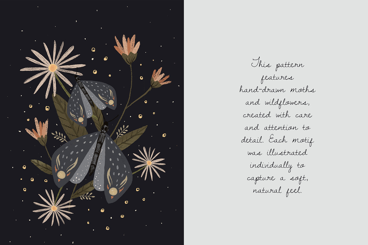 Nights & butterflies, a Pattern Graphic by DijanaDesignShop (Photo 3 of 7)