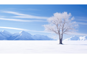 mountains aspen trees ai generated, a Nature Photo by pikepicture