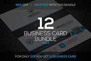 12 Business Card Mini Bundle v3, a Business Card Template by Verazo (Thumbnail 1 of 13)