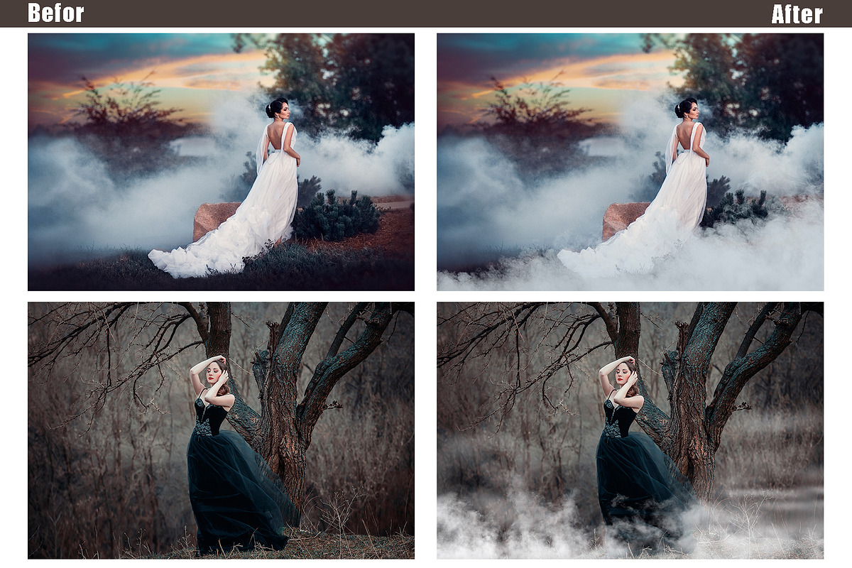 50 Fog mist smoke photo overlay preview 2
