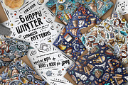 6 Winter Cartoon Seamless Patterns, a Pattern Graphic by BALABOLKA (Thumbnail 1 of 7)