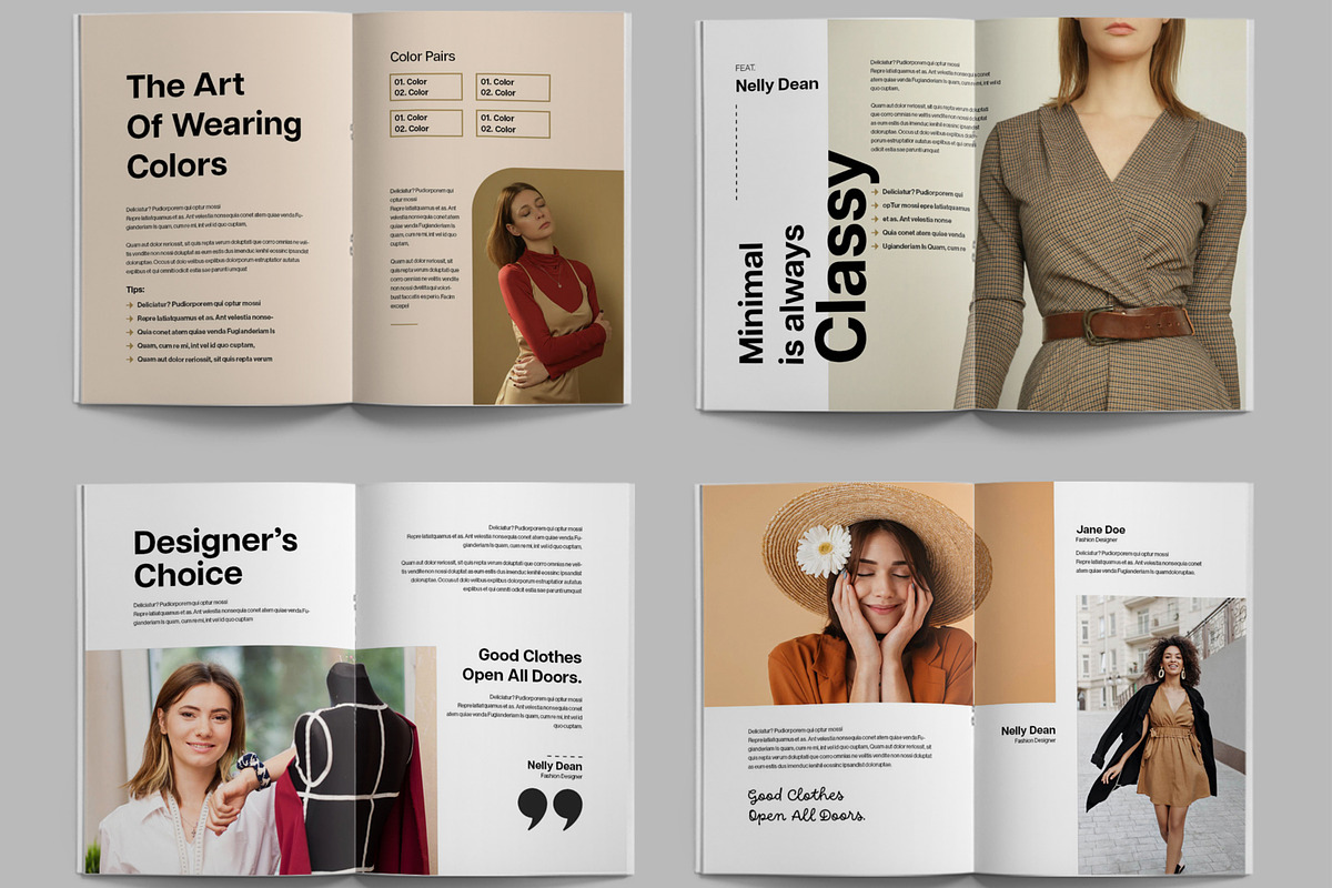 Fashion And Tailor Magazine Template, a Magazine Template by ContestDesign (Photo 3 of 3)