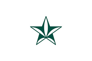 Hemp Star Logo, a Branding & Logo Template by Pure Design