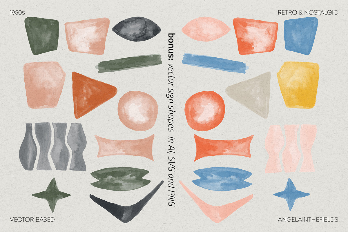 Mid Century Wonky Patterns, a Pattern Graphic by angelainthefields (Photo 10 of 10)