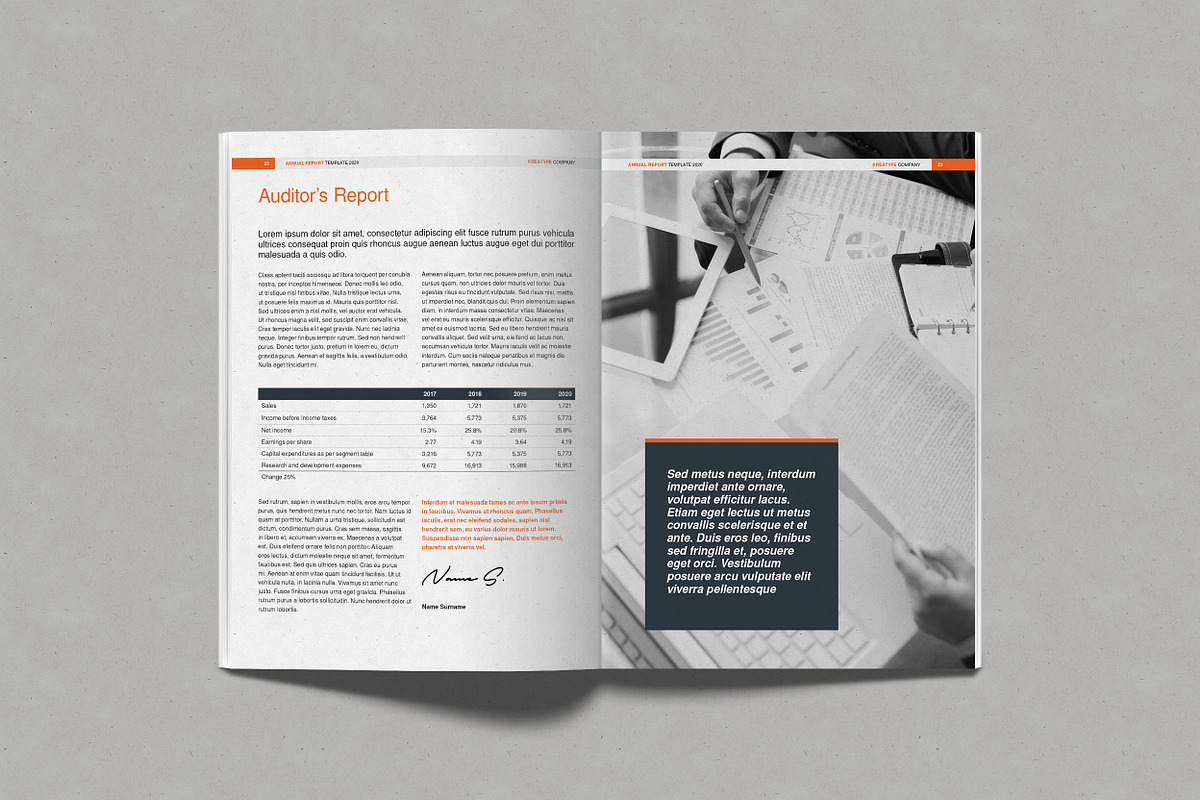 Kreatype Annual Report, a Brochure Template by Kreatype Studio (Photo 16 of 18)