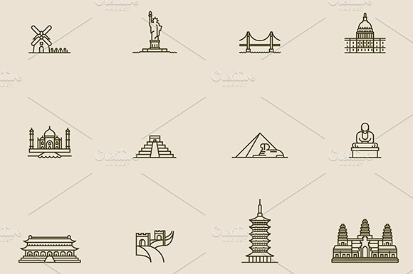 World Landmarks Set