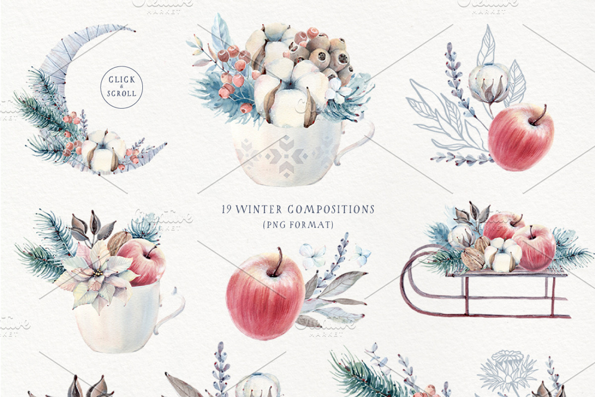 CHARMING SEASON Watercolor set, an Illustration by Lemaris (Photo 2 of 6)