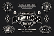 OUTLAW LEGENDS Font Duo + Extra, a Serif Font by Davide Bassu (Thumbnail 18 of 18)