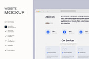Website Landing Page Mockup, an Advertising Mockup by graphypix (Thumbnail 2 of 4)