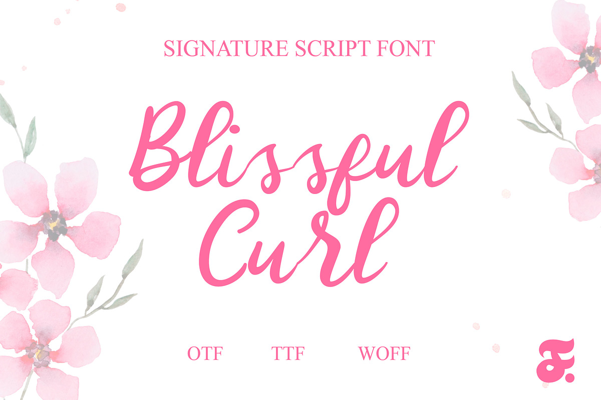 Blissful Curl Typerface, a Handwritten Font by Anomali Creatype (Photo 1 of 10)