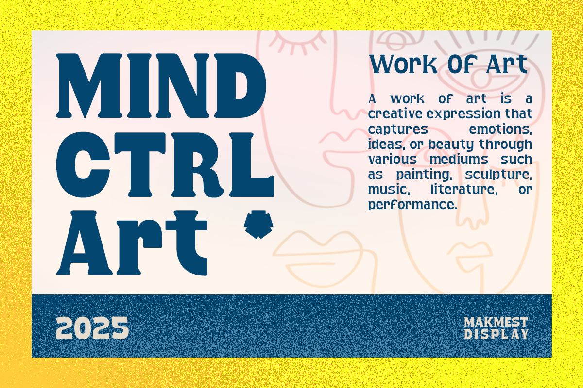 Makmest Retro Vibes Display Variable, a Sans Serif Font by Typetemp Studio (Photo 4 of 12)
