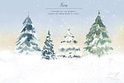 Arctic Christmas Clipart, an Illustration by Twigs and Twine (Thumbnail 7 of 12)