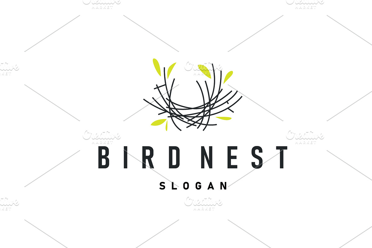 modern simple design bird nest logo, a Branding & Logo Template by Maylianaw28