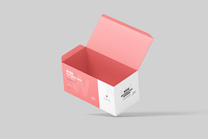 Wide Rectangle Box Packaging Mockup