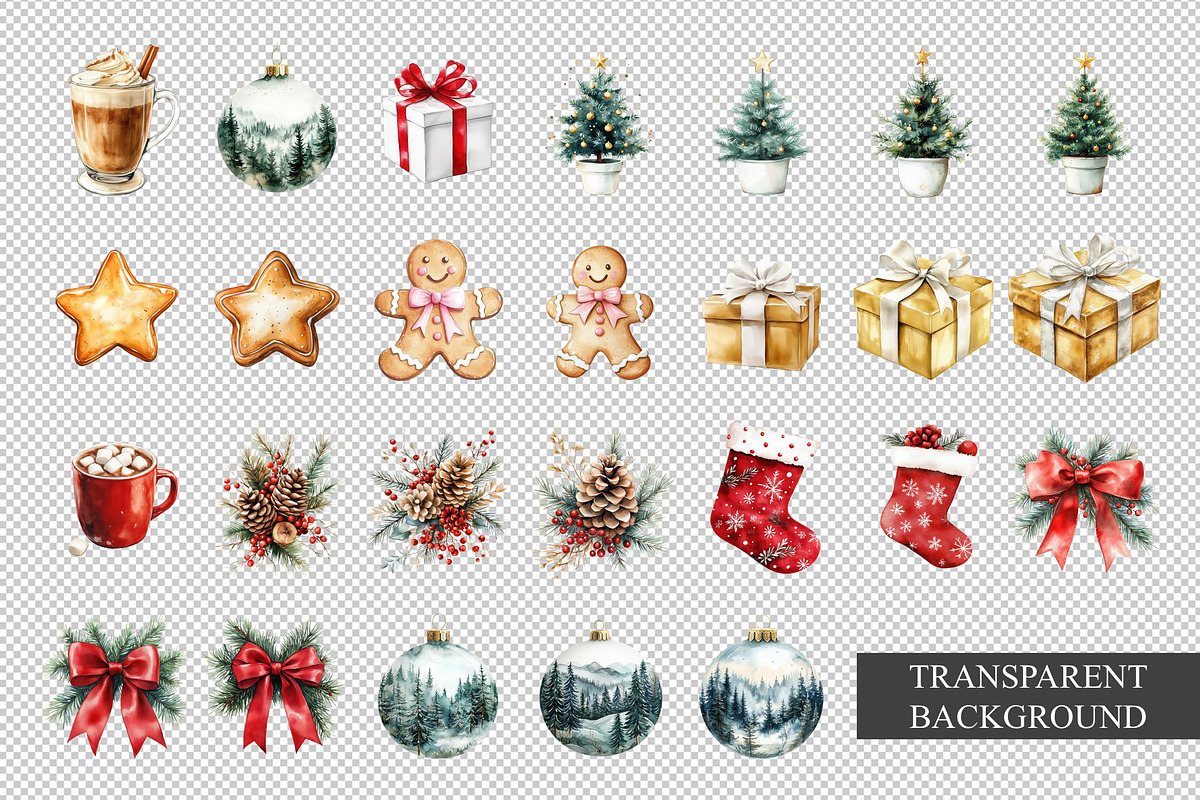 Cozy Christmas Clipart, a Seasonal Illustration by Housui Patterns (Photo 9 of 14)