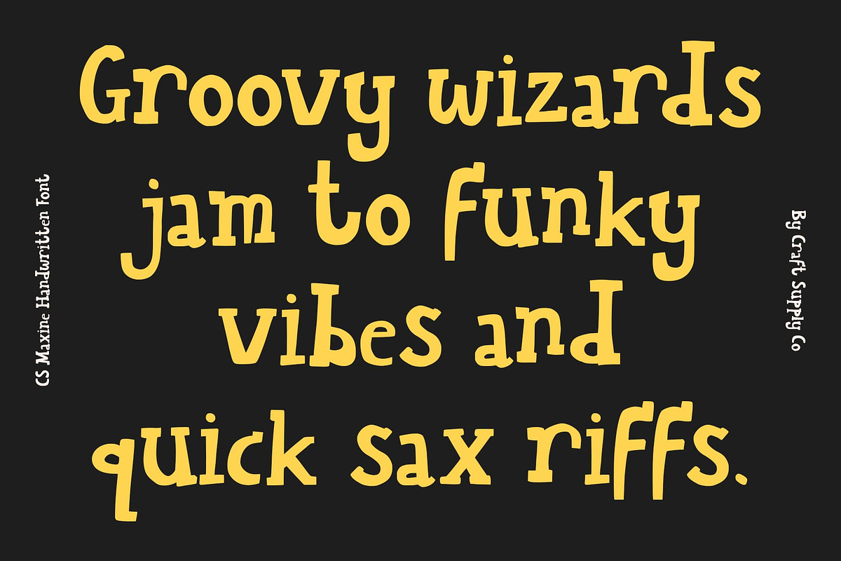 CS Maxine – Playful Handwritten Font, a Handwritten Font by Craft Supply Co. (Photo 5 of 8)