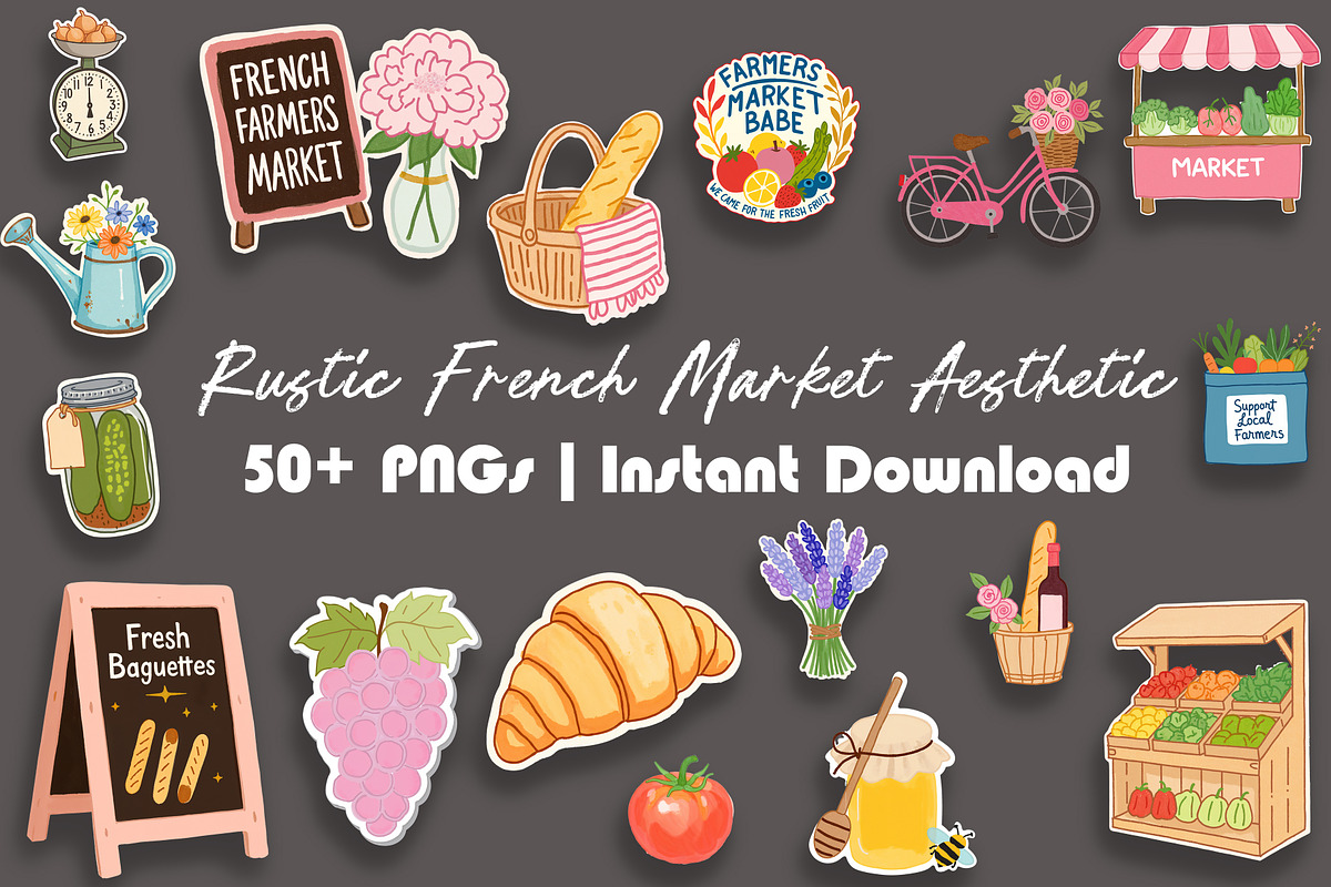 Farm Fresh Clipart Collection, an Object Graphic by Jakayla Digital Co (Photo 1 of 5)