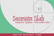 Sucesión Slab, a Slab Serif Font by deFharo (Thumbnail 1 of 3)