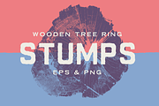 Wood Tree Ring Stump Vectors, a Graphic by GhostlyPixels (Thumbnail 1 of 4)