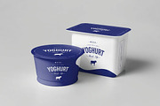 Yoghurt Cup Mock-up, a Packaging Mockup by zippypixelstudio (Thumbnail 3 of 9)