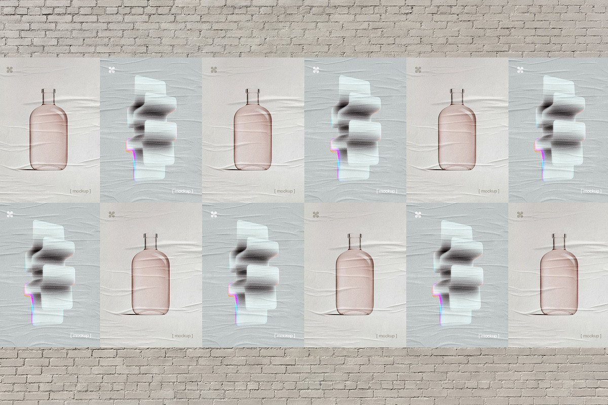 Street Poster Mockup on Brick Wall, an Advertising Mockup by Design Squad (Photo 2 of 3)