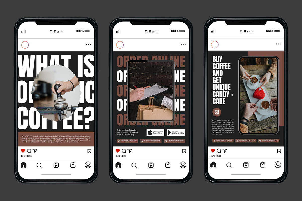 Coffee Black Template, a Social Media Template by Kalubuak (Photo 6 of 10)