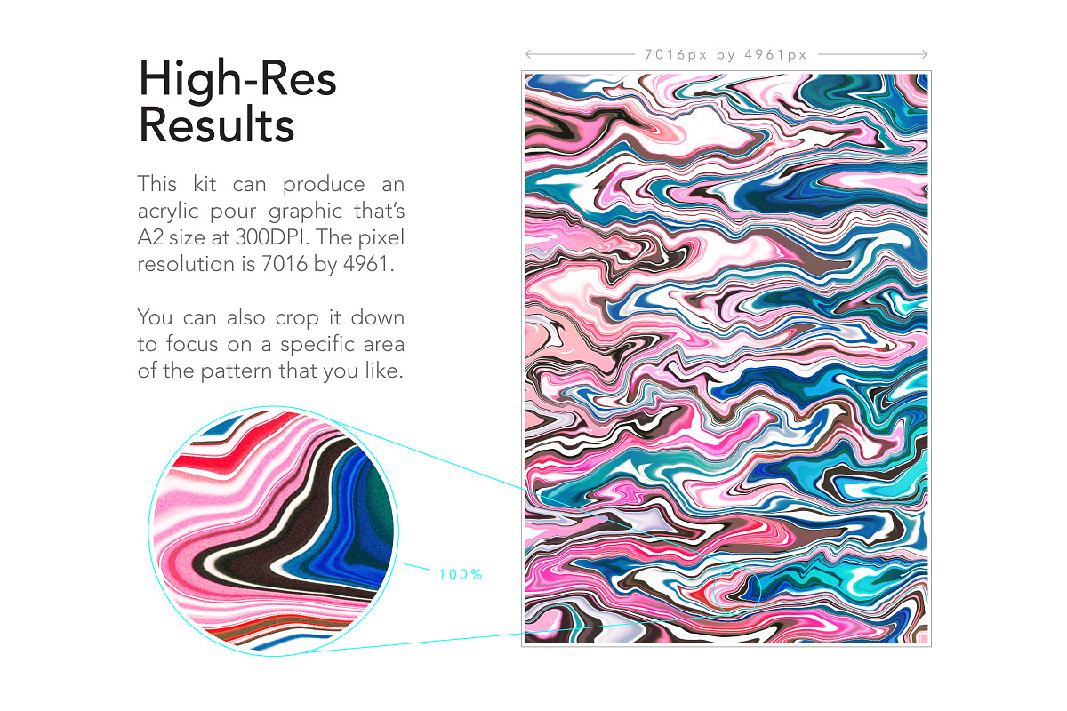 Acrylic Pour Creator for Photoshop, a Plug-in Add-On by Drifter Studio PrintShop (Photo 8 of 12)
