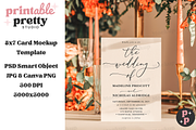 Boho Sunset Wedding Card Mockup PSD, a Product Mockup by Printable Pretty Studio (Thumbnail 6 of 8)