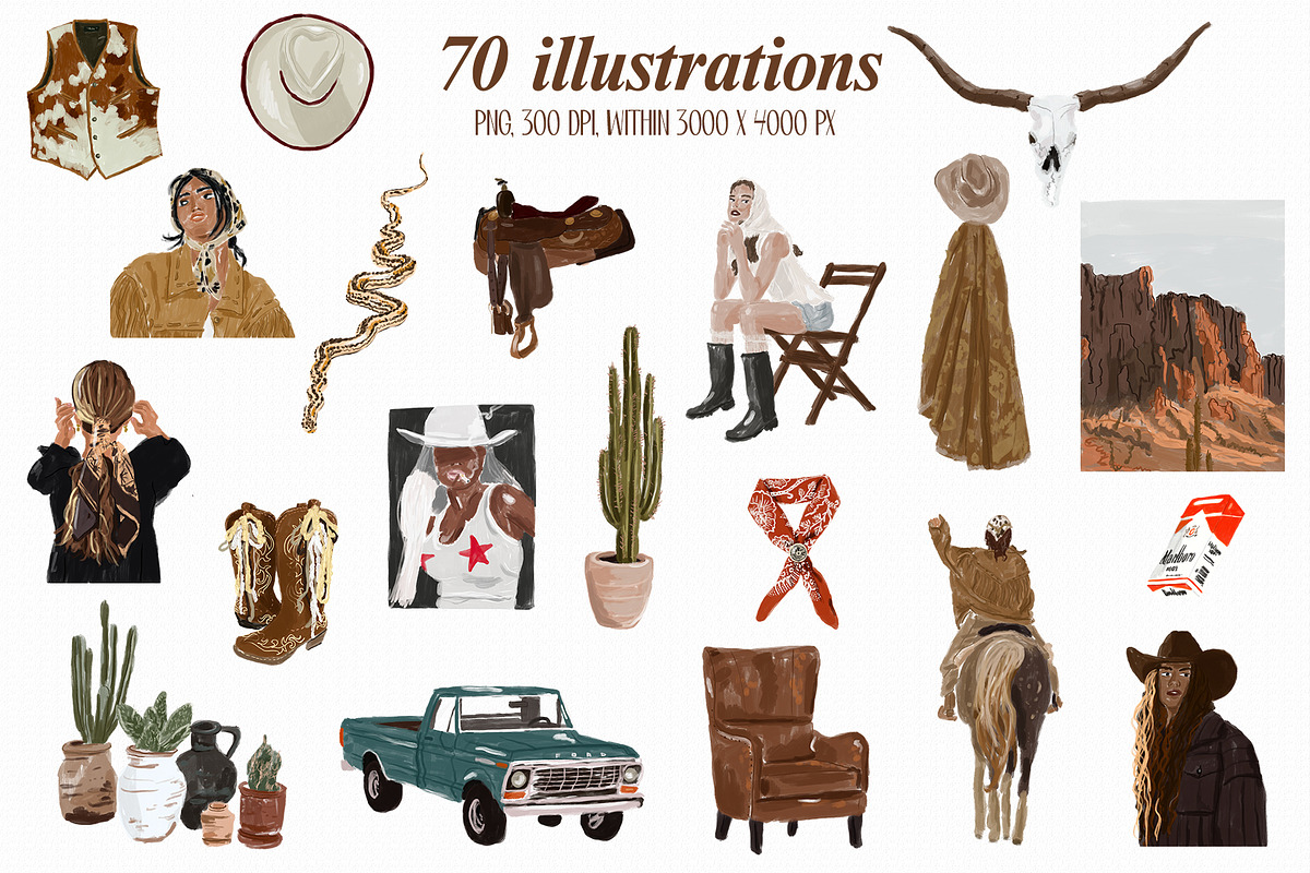 Cowgirl aesthetics, an Object Graphic by divanovskaya_nv (Photo 3 of 14)