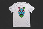 Psychedelic Skull Mushroom Design, a Decorative Illustration by Purpose Ekbal (Thumbnail 3 of 3)