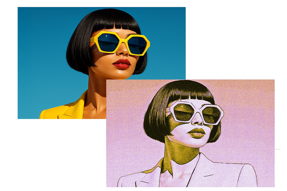 Retro Pop Art Poster Photo Effect, a Layer Style Add-On by studiogstock (Photo 2 of 2)