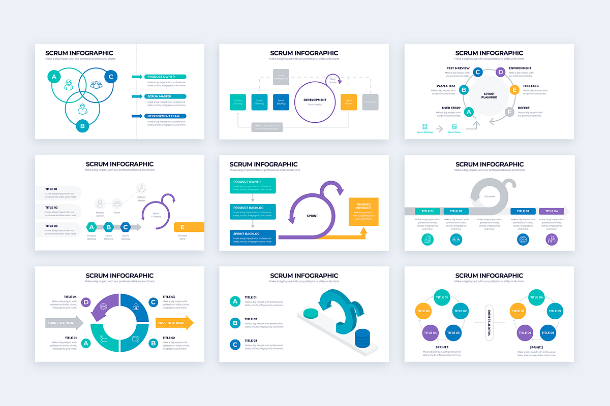 SCRUM Google Slides Templates, a Presentation Template by Slidesmash (Photo 3 of 4)
