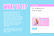 Bright Email Signature Templates, an Email Template by SunshineStudioBoutique (Thumbnail 2 of 9)