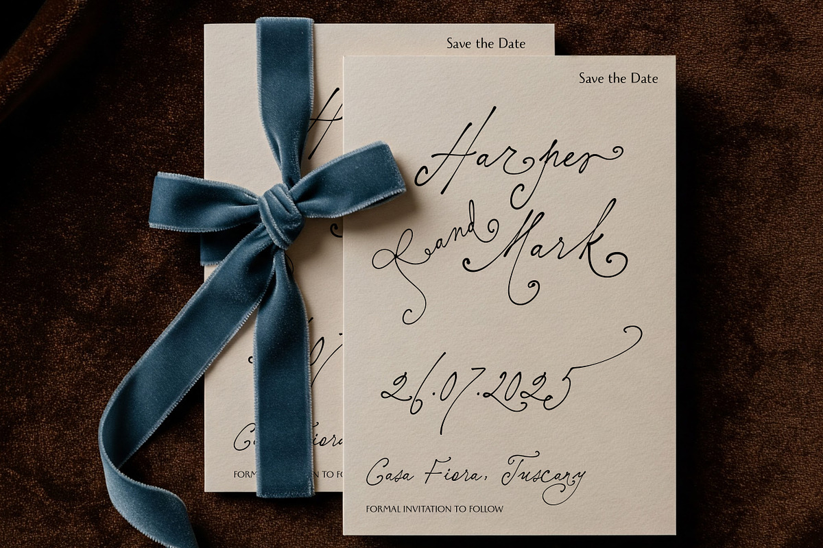 Elisabeth Darlington with Bows, a Script Font by PeachCreme (Photo 7 of 22)