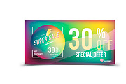 Super sale 30% offer. Flyer template, a Flyer Template by VADISH ZAINER (Thumbnail 3 of 4)