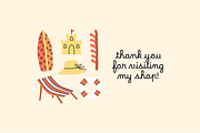 Summer Time Vector Illustration Kit, an Object Graphic by semenova.sense (Thumbnail 13 of 13)