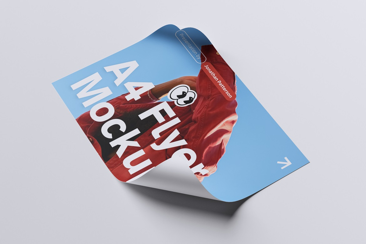 A4 Flyer Mockup, a Product Mockup by HanaSaka_Studio (Photo 5 of 5)