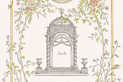 Floral Charme Vintage floral clipart, a Decorative Illustration by Ekaproeka (Thumbnail 6 of 6)