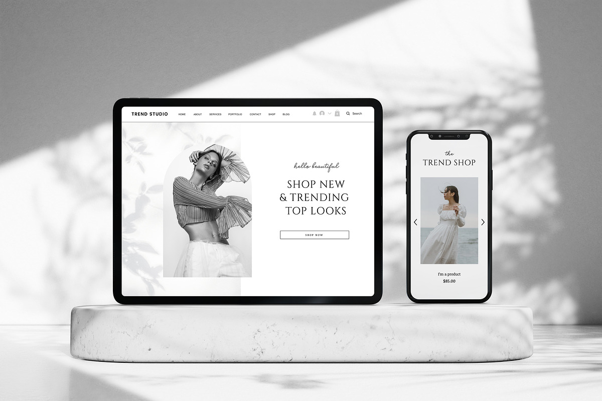 Ecommerce Wix Website Template, a Wix Template by Studio Luxe Creative (Photo 6 of 12)